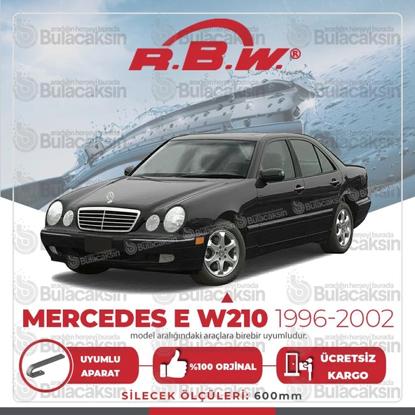 RBW Mercedes E W210 1996 - 2002 Ön Muz Silecek Takımı ürün görseli 1