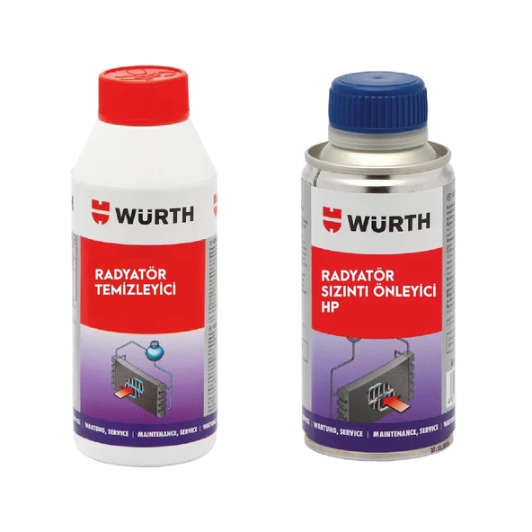 Würth Radyatör Sızıntı Önleyici HP + Würth Radyatör Temizleme 2'li Set ürün görseli 1