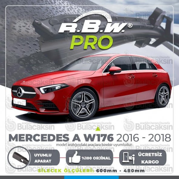 RBW PRO Muz Silecek Takımı Mercedes A Serisi W176 2016-2018 ile uyumlu ürün görseli 1