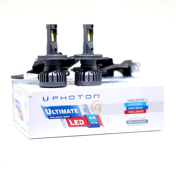 Photon Ultimate Led 3 Plus Led Xenon 6000K H4 - Resim 2
