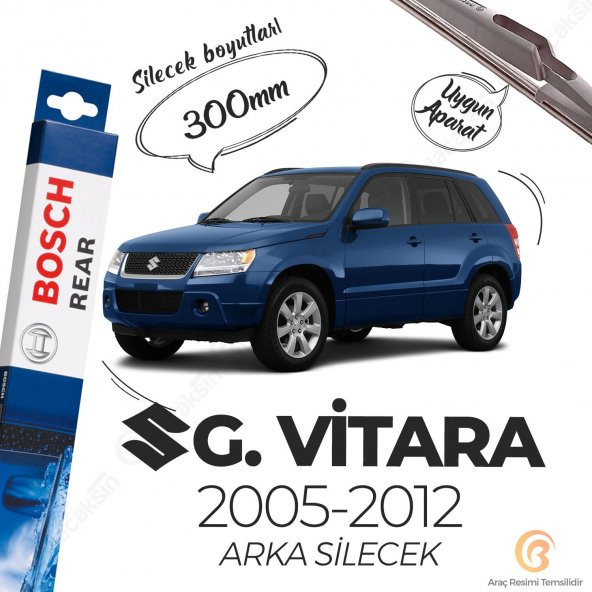 Bosch Arka Silecek Bosch Rear H307 ürün görseli 1