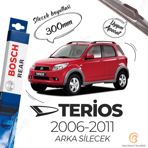 Bosch Rear Arka Silecek Daihatsu Terios 2006-2011 ile uyumlu ürün görseli 1