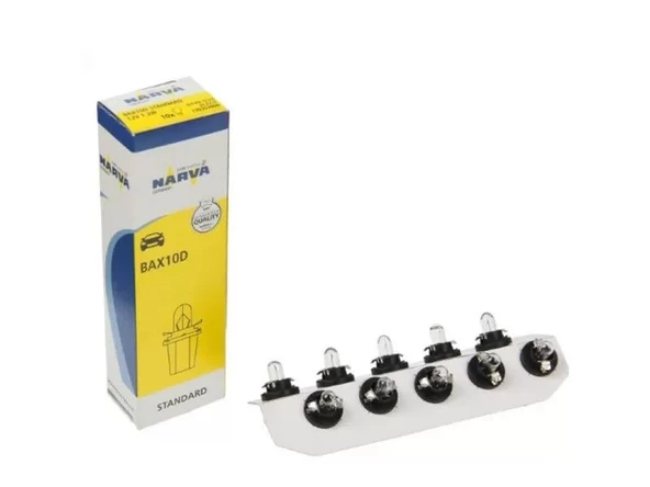 NARVA AMPUL 12V 1.2W KÜÇÜK DİPSİZ SOKETLİ 10 ADET ürün görseli 1