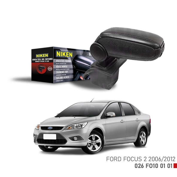 Niken Araca Özel Kol Dayama Kolçak Ford Focus 2 2006-2012 ile uyumlu ürün görseli 1