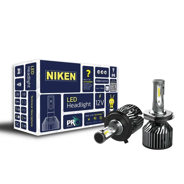 Niken Pro Serisi Flip Led Xenon Zenon H4 6500K - Slim Fan ürün görseli 1