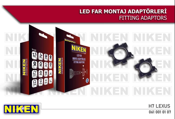 NİKEN LED FAR MONTAJ ADAPTÖRÜ H7 LEXUS - Resim 2