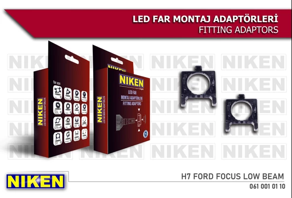 NİKEN LED FAR MONTAJ ADAPTÖRÜ H7 FORD FOCUS LOW BEAM - Resim 2