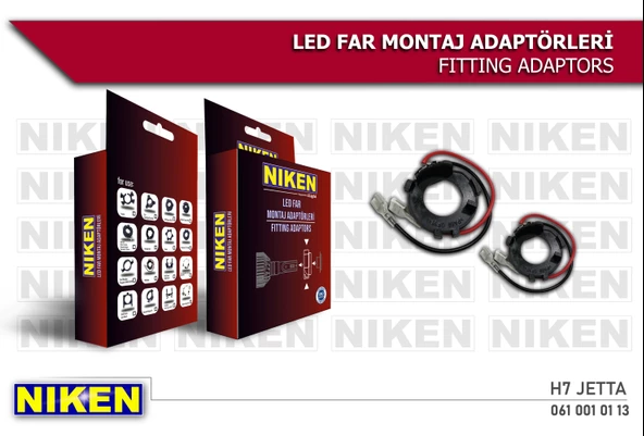 NİKEN LED FAR MONTAJ ADAPTÖRÜ H7 JETTA - Resim 2