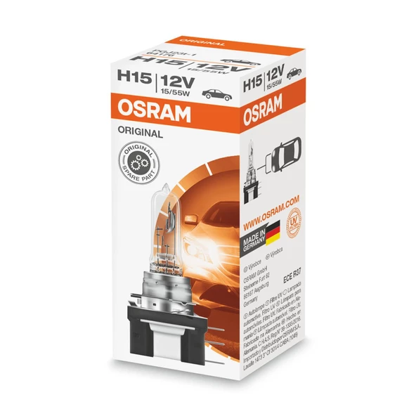 Osram Halojen Ampul H15 12V 15/55W - 64176 ürün görseli 1