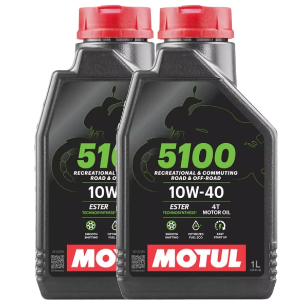 Motul 5100 10w40 1lt Motosiklet Motor Yağı - 2 ADET ürün görseli 1