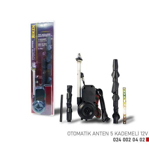 Niken 12 Aparatlı Otomatik Anten (Tüm Araçlara Uyumlu) ürün görseli 1