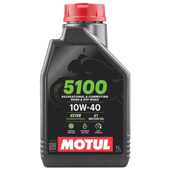 Motul 5100 10w40 1lt Motosiklet Motor Yağı ürün görseli 1