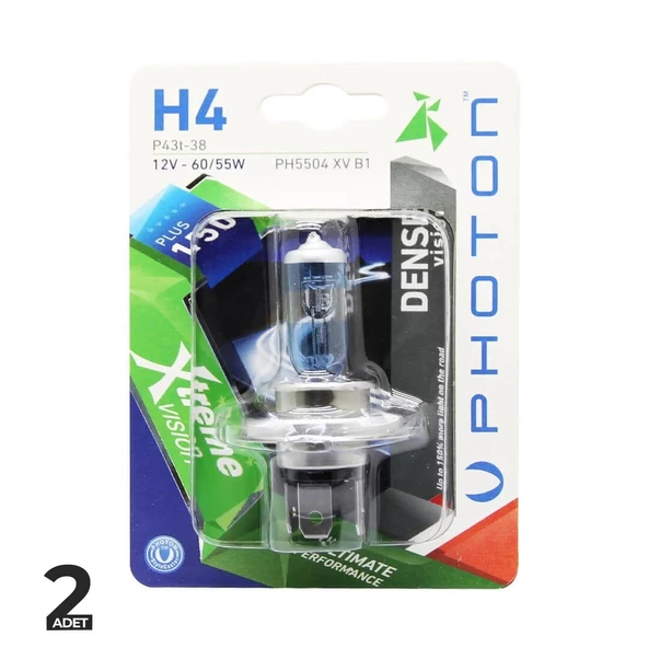 Photon Xtreme Vision Dense 12V H4 %150 Fazla Işık ürün görseli 1