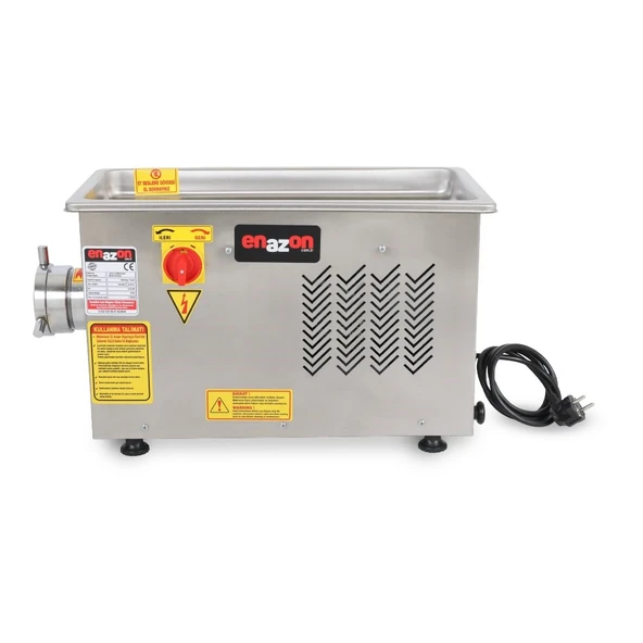 12 No 12 lik Et Kıyma Makinesi (Geri Çalışma Özellikli) 0,55 Kw 0,75 Hp( Beygir) AYNA BIÇAK SUCUK ürün görseli 1