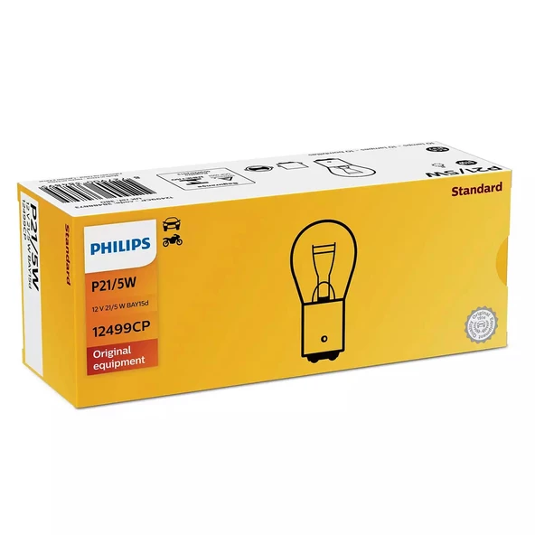 Philips 12V Ampul P21/5W 1016 - 12499CP / 10 ADET ürün görseli 1