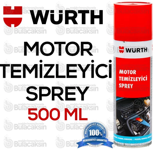 Würth Motor Temizleyici Sprey 500 ml (Su Gerekmez) ürün görseli 1