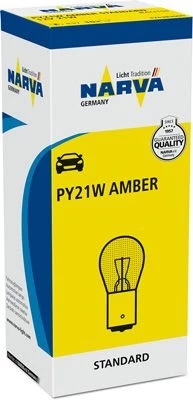 NARVA AMPUL 12V 21W 93 YAKIN TIRNAK SARI PY21W 10 ADET ürün görseli 1