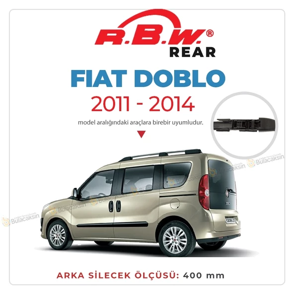 RBW Arka Silecek Fiat Doblo Tek Kapı 2011-2014 ile uyumlu ürün görseli 1