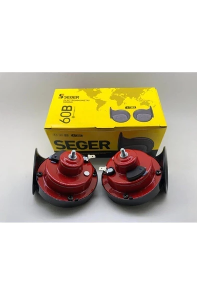 Seger Dadat Salyangoz Korna 12V 118 Db ( Tek Fişli ) 2'li PAKET ürün görseli 1