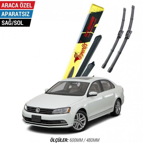 İnwells Muz Silecek Takımı Volkswagen Jetta 2011-2019 ile uyumlu ürün görseli 1