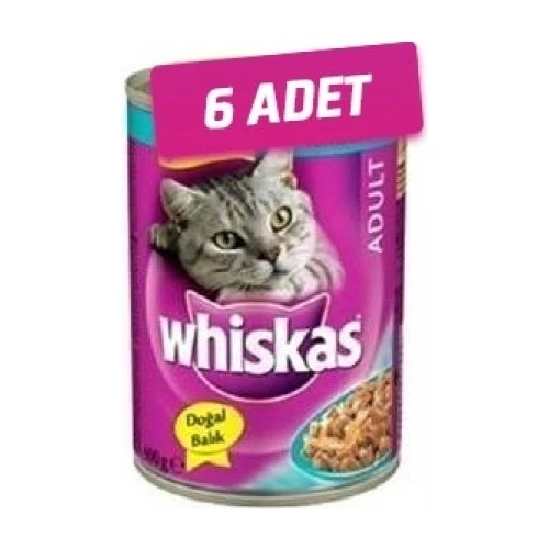 Whiskas 6 Adet - Whiskas Ton Balikli Yetişkin Kedi Konservesi 400 gr ürün görseli 1