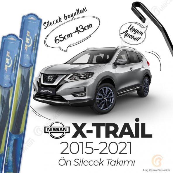 RBW Hybrid Ön Silecek Takımı Nissan X-Trail 2015-2021 ile uyumlu ürün görseli 1