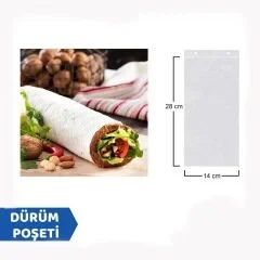 Dürüm Poşeti 14cm. x 28cm. ürün görseli 1
