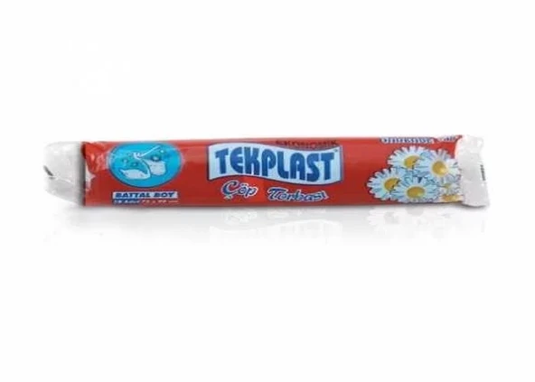 Tekplast Battal Boy Çöp Torbası 75x90cm (10 lu Paket) ürün görseli 1