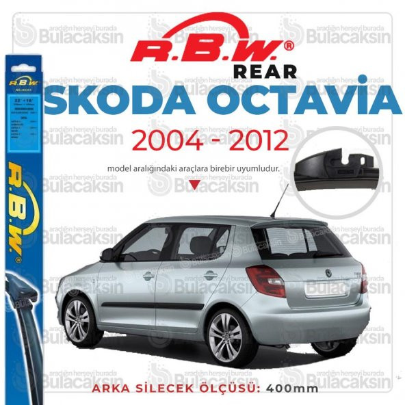 RBW Arka Silecek Skoda Octavia HB 2004-2012 ile uyumlu ürün görseli 1