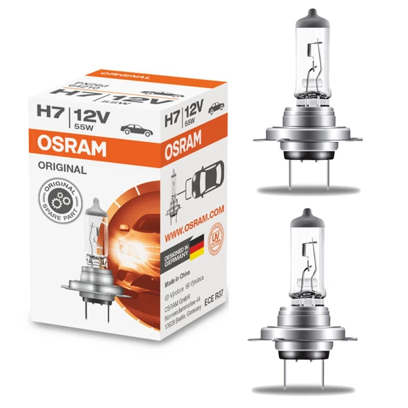 Osram 64210 H7 12V 55W Standart Ampül Alman Üretim 2 ADET ürün görseli 1