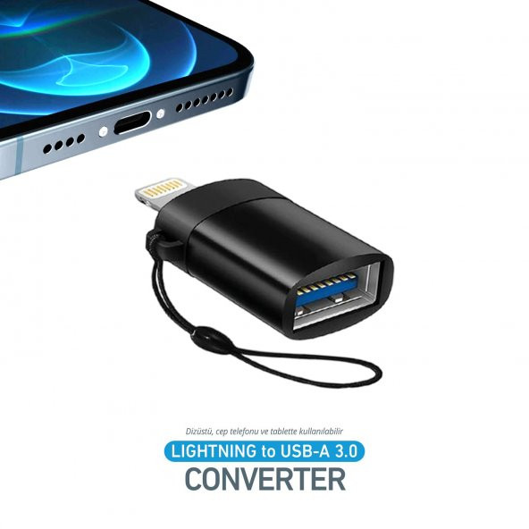 iPhone iPad USB Dönüştürücü Otg Adaptör Apple Lightning - USB 3.0 Aktarıcı ürün görseli 1