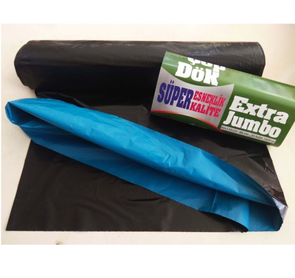 EXTRA KALIN DÖK JUMBO ÇÖP TORBASI 80X110 CM 20 Lİ ürün görseli 1