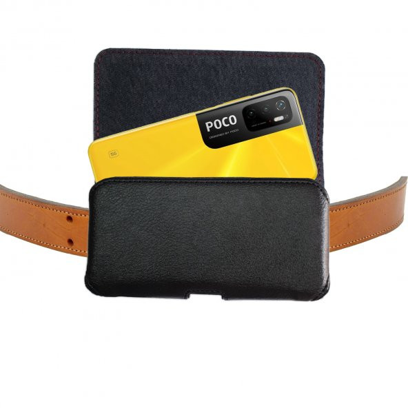 Poco M2 - M2 PRO - M3- M3 PRO - M4 PRO - M5 Kılıfı Kemere Takılan Bel Kemer Kapaklı Kılıf ürün görseli 1
