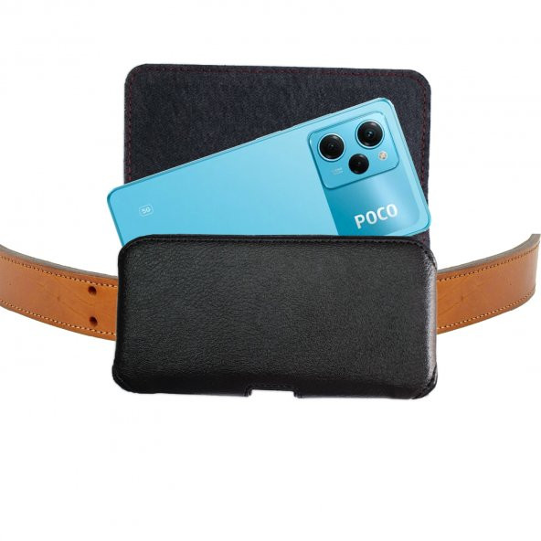Poco X5 Pro 5G  Poco X5 GT Kılıfı Kemere Takılan Bel Kemer Kapaklı Kılıf ürün görseli 1