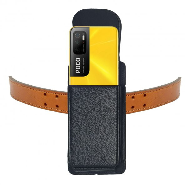 Poco M2 - M2 PRO - M3- M3 PRO - M4 PRO - M5 Kılıfı Kemere Takılan Bel Kemer Kapaklı Kılıf ürün görseli 1
