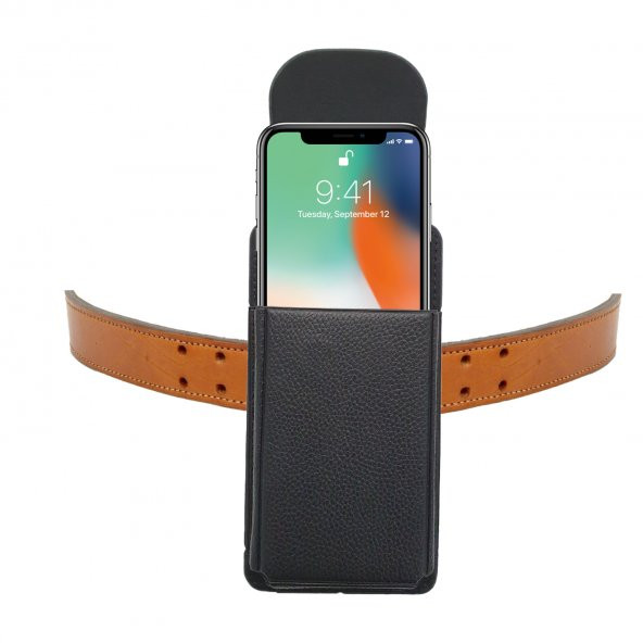iPhone X - XS Bel Kemer Kılıfı  Kemere Takılan Kılıf iPhone XS - X Kapaklı Kılıf ürün görseli 1