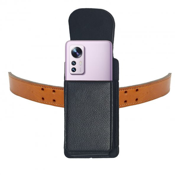 Kemere Takılan Telefon Kılıfı Dik Bel Kemer Kılıfı Kapaklı Mıknatıslı 17.2 x 8.3 cm ürün görseli 1