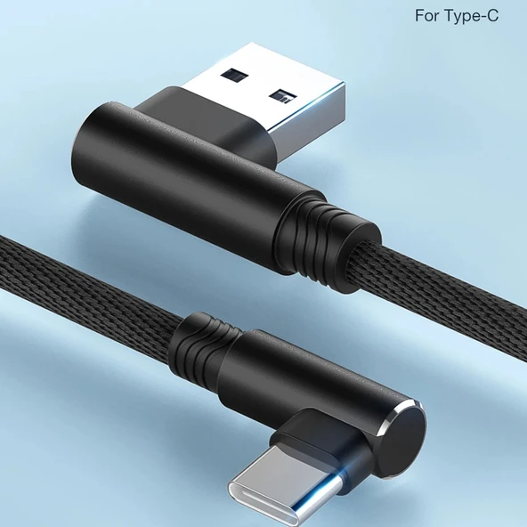 Uzun Type-c Hızlı Usb Şarj Data Kablosu 3 Metre - Resim 4