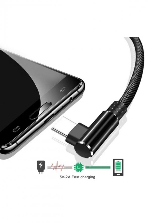 Uzun Type-c Hızlı Usb Şarj Data Kablosu 3 Metre - Resim 3