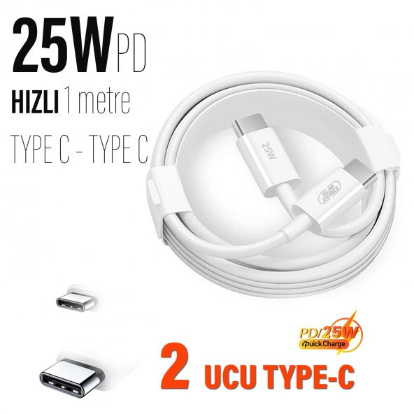 Samsung S21 FE 5G Uyumlu Type-C 25W Şarj Kablosu ürün görseli 1