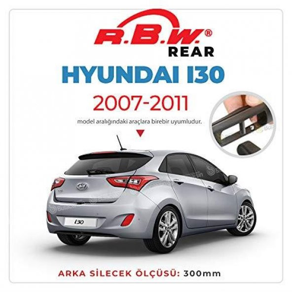 RBW Arka Silecek Hyundai i30 2007-2011 ile uyumlu ürün görseli 1