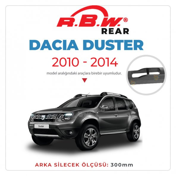 RBW Arka Silecek Dacia Duster 2010-2014 ile uyumlu ürün görseli 1