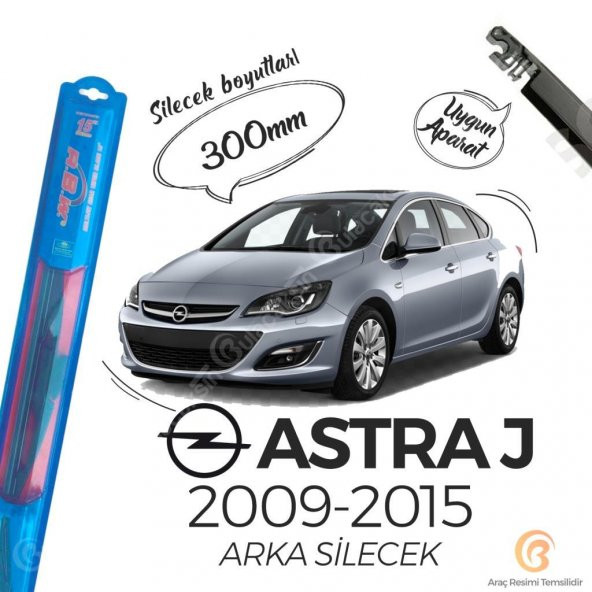 RBW Arka Silecek Opel Astra J 2009-2015 ile uyumlu ürün görseli 1