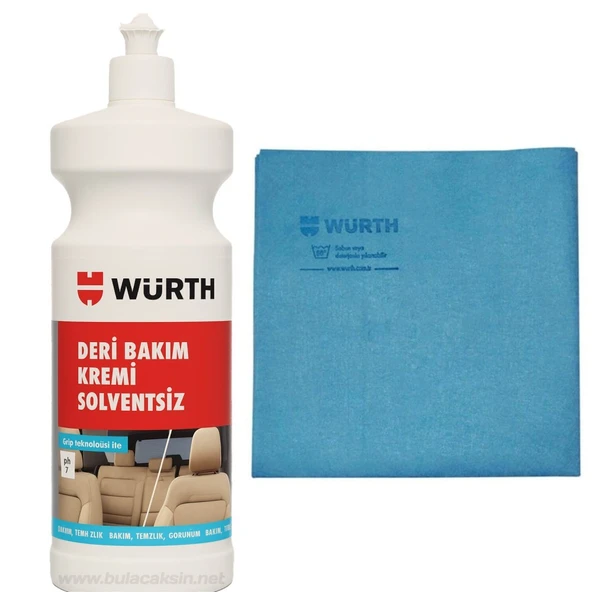 Würth Deri Besleyici Bakım Kremi 1000 ml + Güderi Bez Mavi 130 gr ürün görseli 1