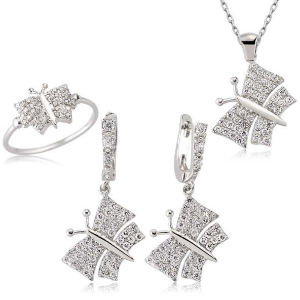 Gümüş Kelebek Bayan Set  SL2272 ürün görseli 1