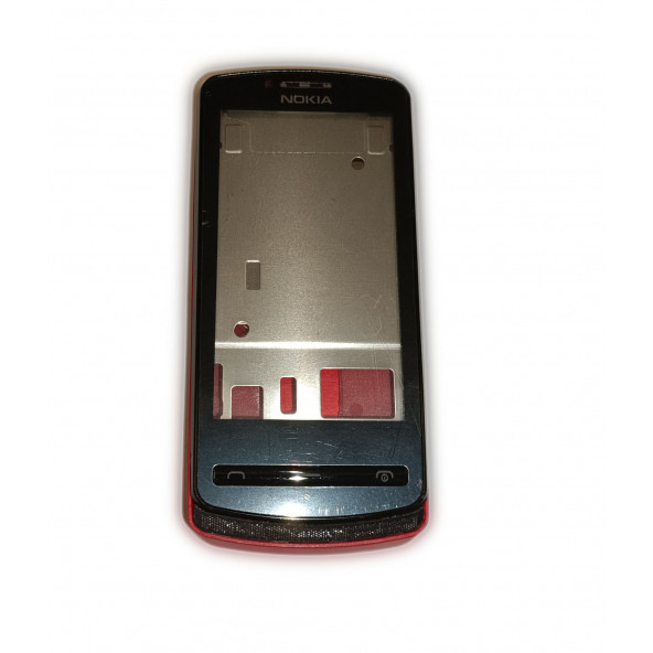 Nokia N700 Kasa Kapak Tuş Takımı N700 Uyumlu Kırmızı Renk Orta Kasa Ön Kapak Arka Kapak Tuş Takımı ürün görseli 1