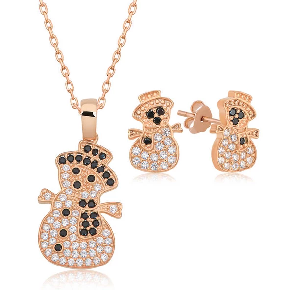 Gümüş Kardan Adam Kadın Set  SL5162 ürün görseli 1