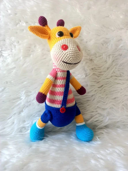 Zürafa Zuzu Amigurumi Organik Oyuncak ürün görseli 1