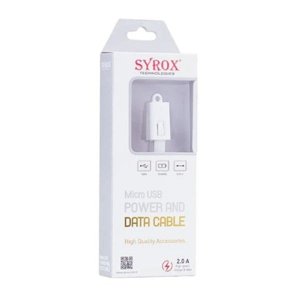 Syrox 2.0A Micro Powerbank & Data Kablo 0.25M C19 ürün görseli 1