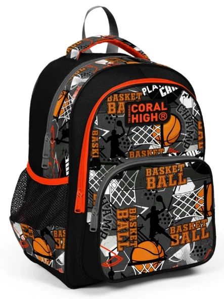 Coral High Siyah Basketbol İlkokul Okul Sırt Çantası - Erkek Çocuk ürün görseli 1